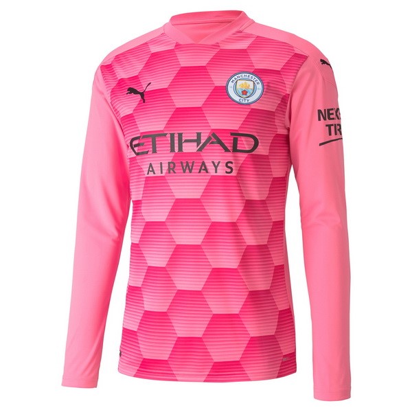 Thailande Maillot Football Manchester City Third ML Gardien 2020-21 Rose